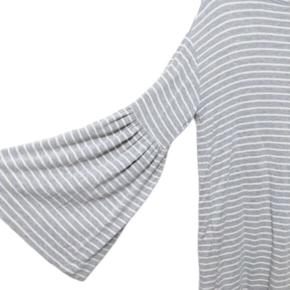 LOU & GREY Striped Signaturesoft Bell Sleeve Dress - Picture 3 of 7